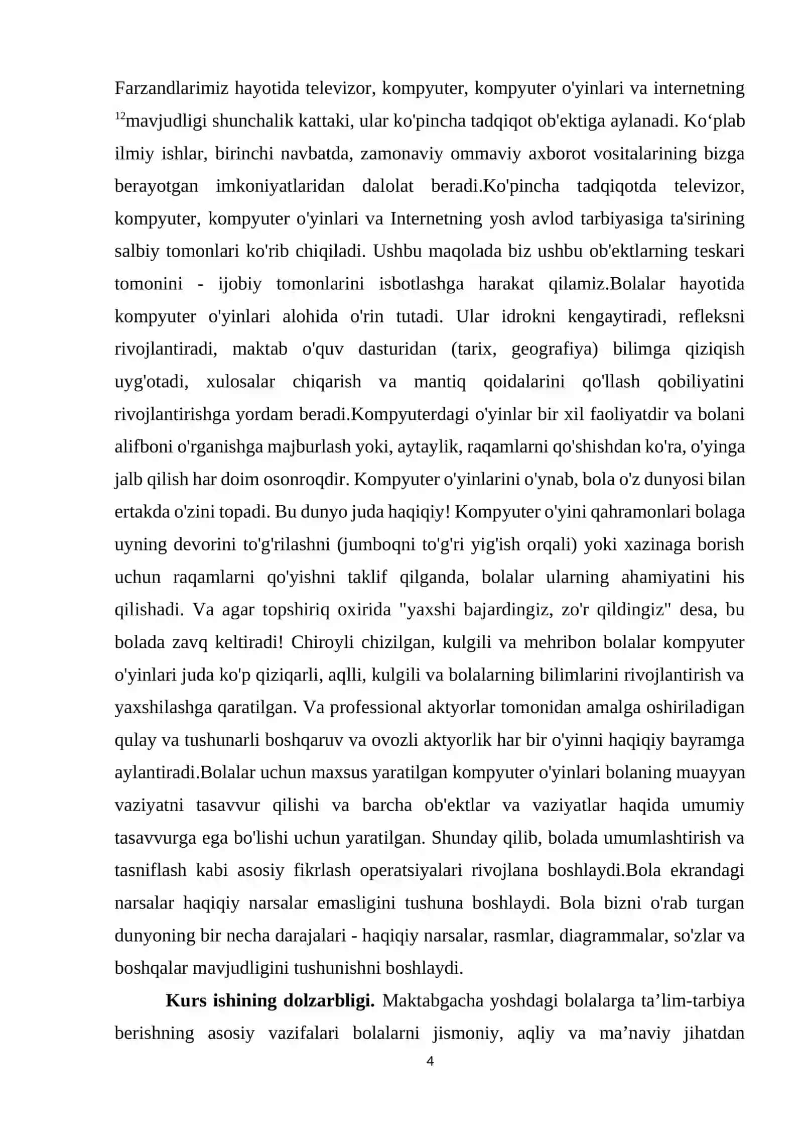 BOLALARDA ELEMENTAR MATEMATIK TASAVVURLARNI SHAKLLANTIRISH 4