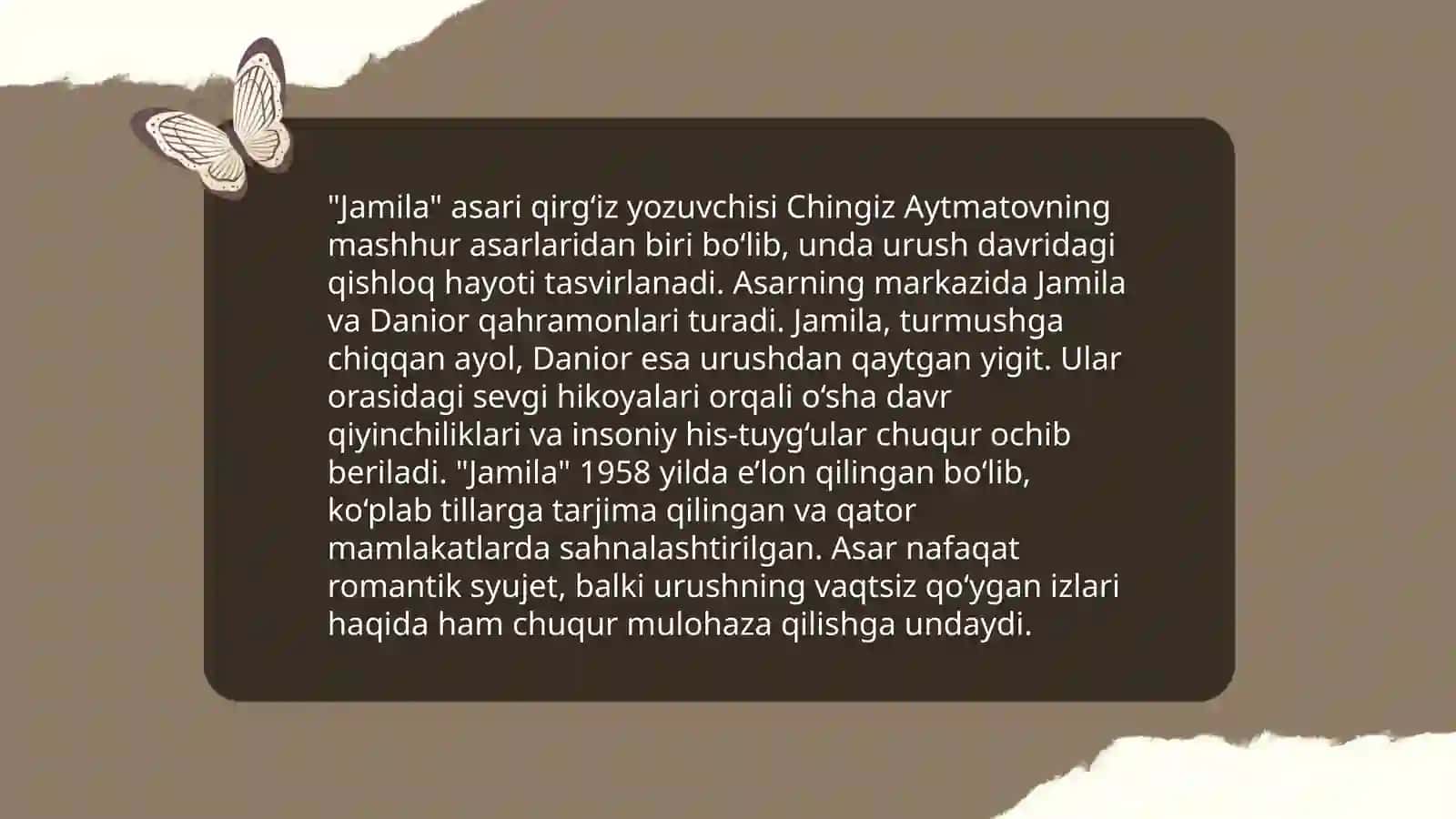 Jamila asari va uning tahlili 4