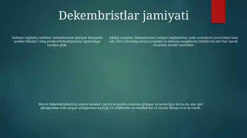 Литературная Деятельность Декабристов 4