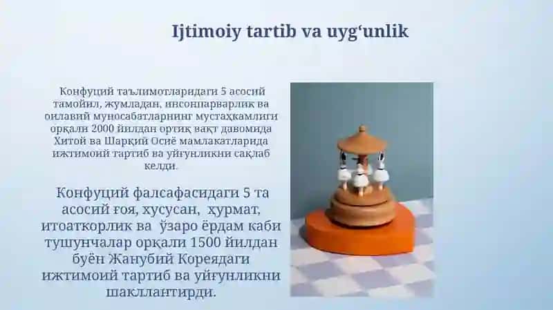 Konfutsiylik ta'limoti ijtimoiy-axloqiymasalalari 4