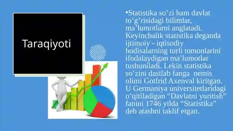Statistika predmeti va uslubi. 4