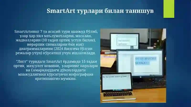 SmartART bilan ishlash 4