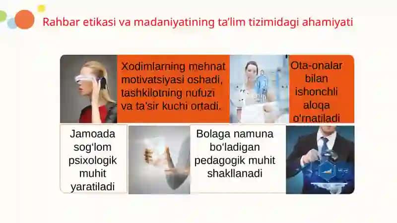 RAHBAR ISHIDA BOSHQARUV ETIKASI VA MADANIYATI 4