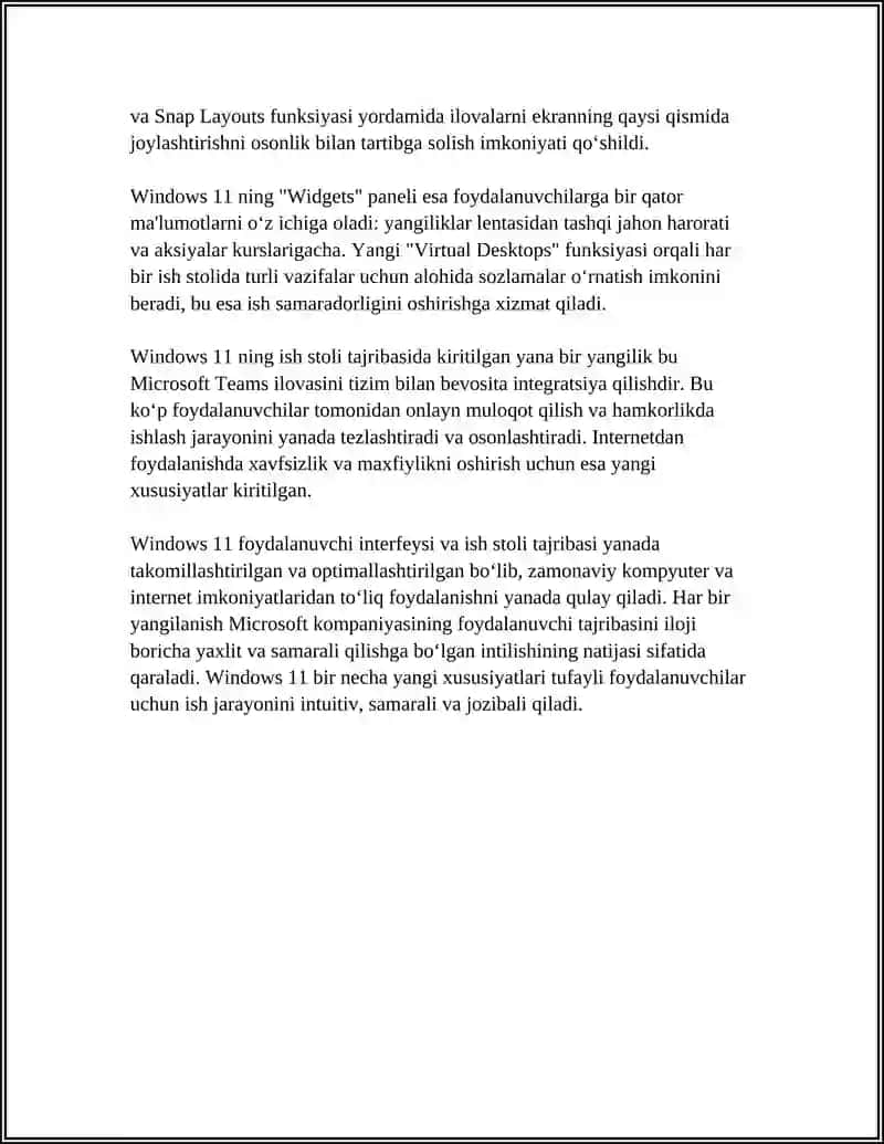 MC WINDOWS OPERATSION TIZIMLARI VA ULARDAGI YANGI IMKONIYATLARI VA QULAYLIKLARI 4