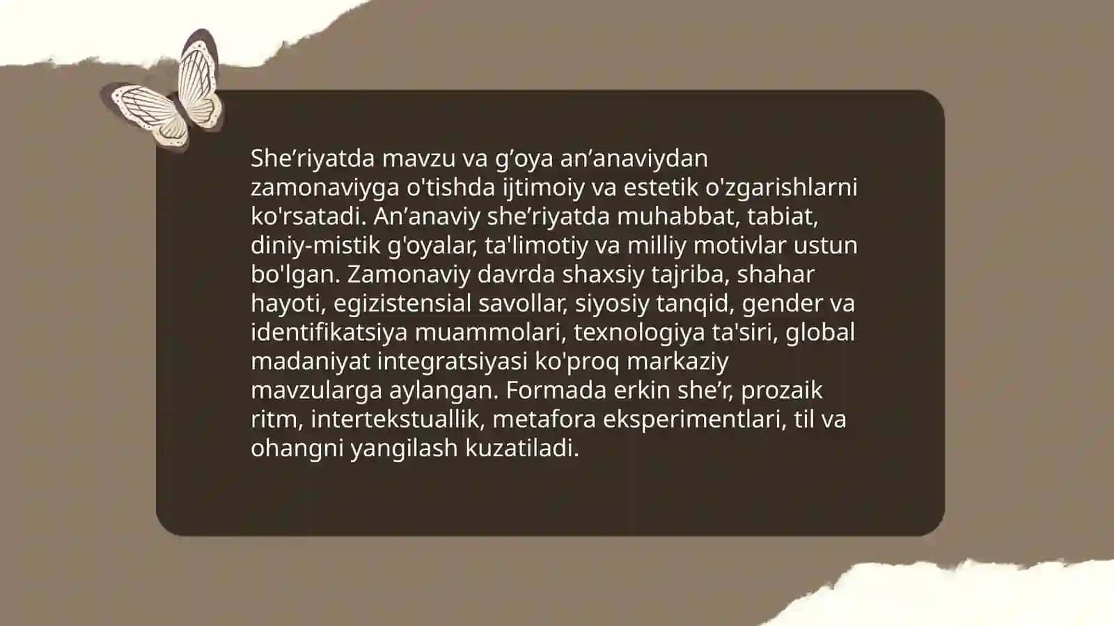 Adabiy jarayonda she ʼriyat taraqqiyoti 4