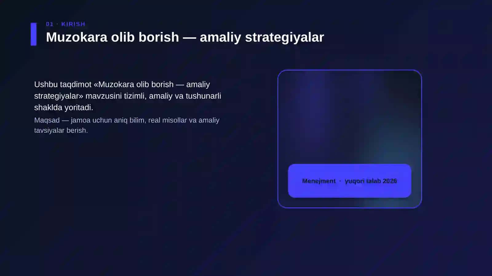 Muzokara olib borish — amaliy strategiyalar 4
