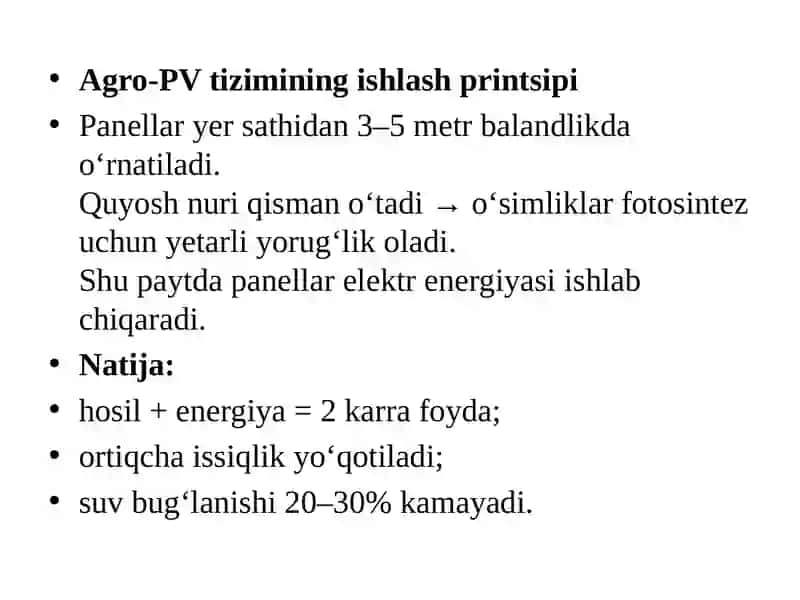 Agro-fotovoltayik tizimlar 4