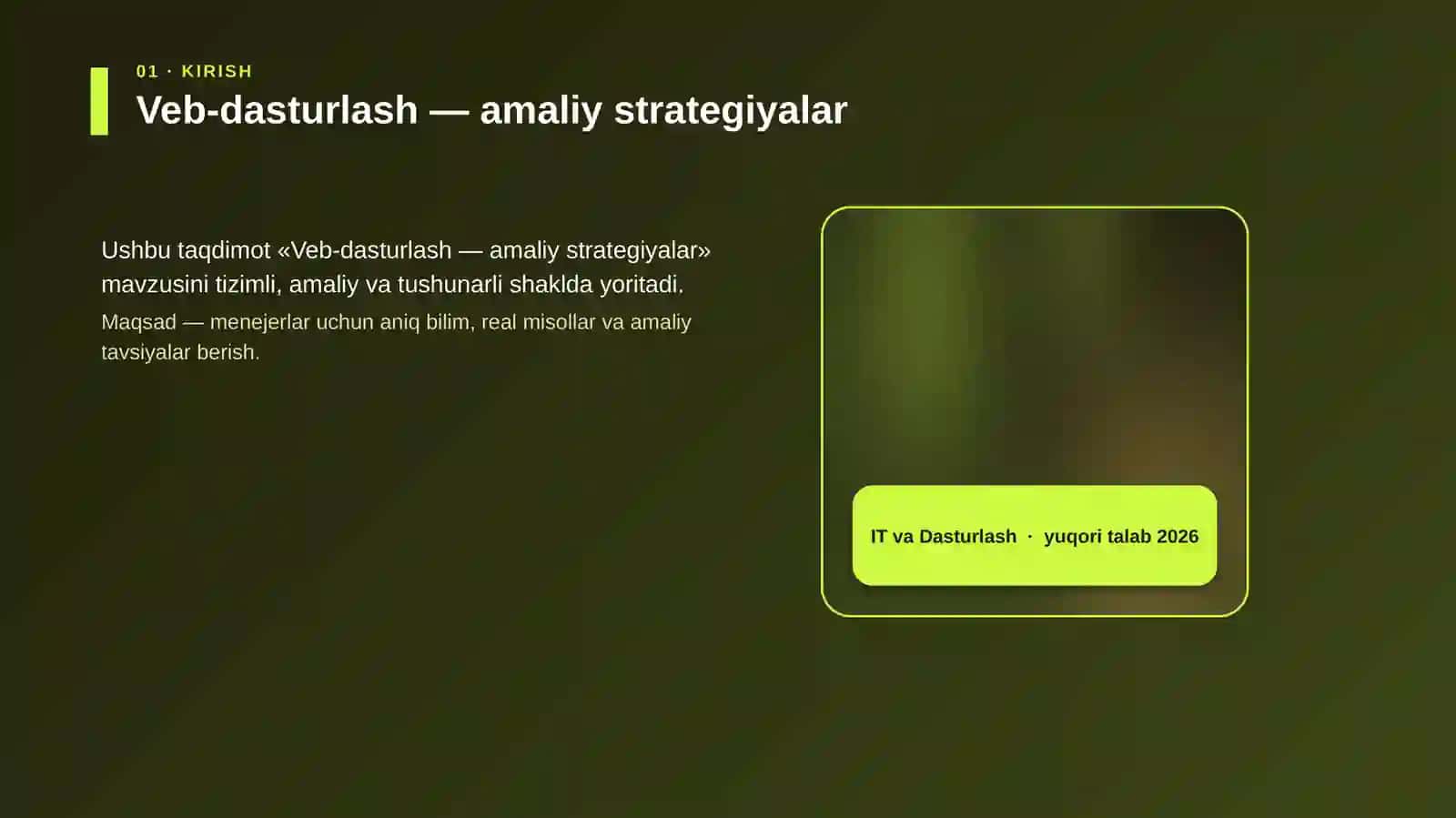 Veb-dasturlash — amaliy strategiyalar 4