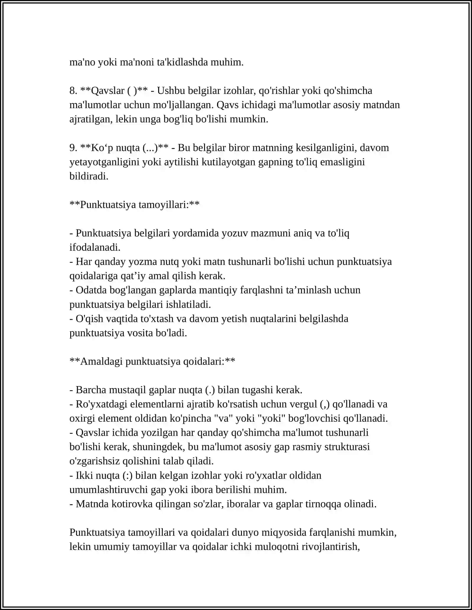 Punktuatsiya tamoyillari 4