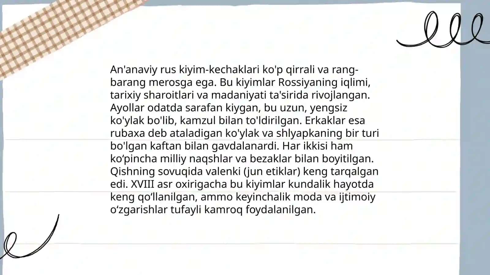 Rus urf odatlar va anʼanalari 4