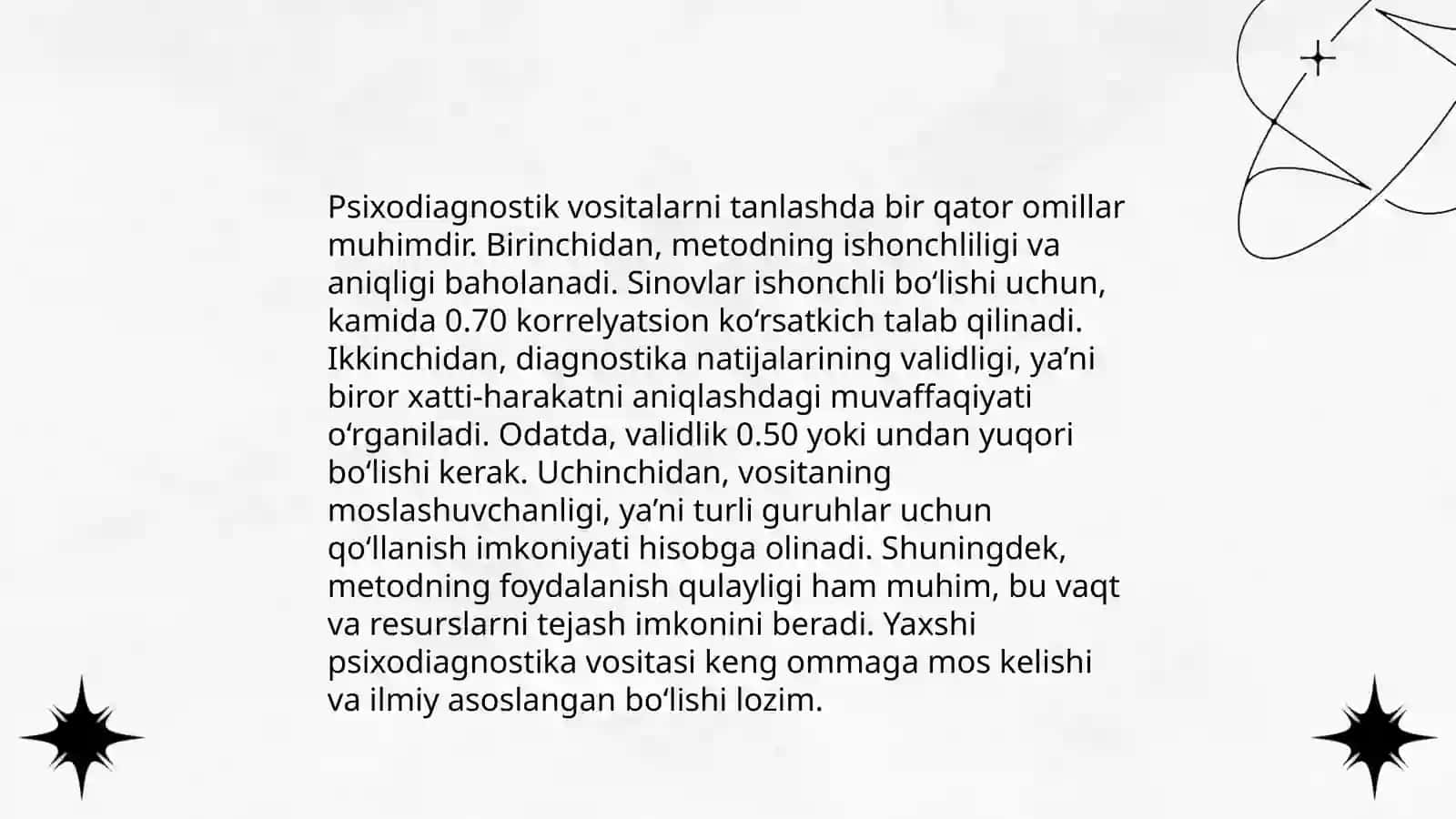 Psixodiagnostik jarayon vabosqichlar 4