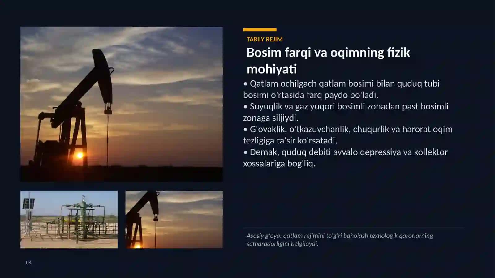 Neft va Gaz Konlarini Ishlash Tizimlari 4