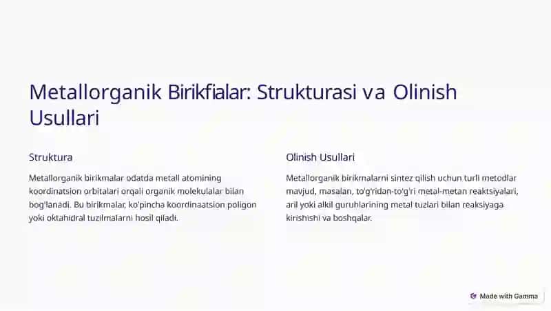 Metallorganik Birikmalar 4