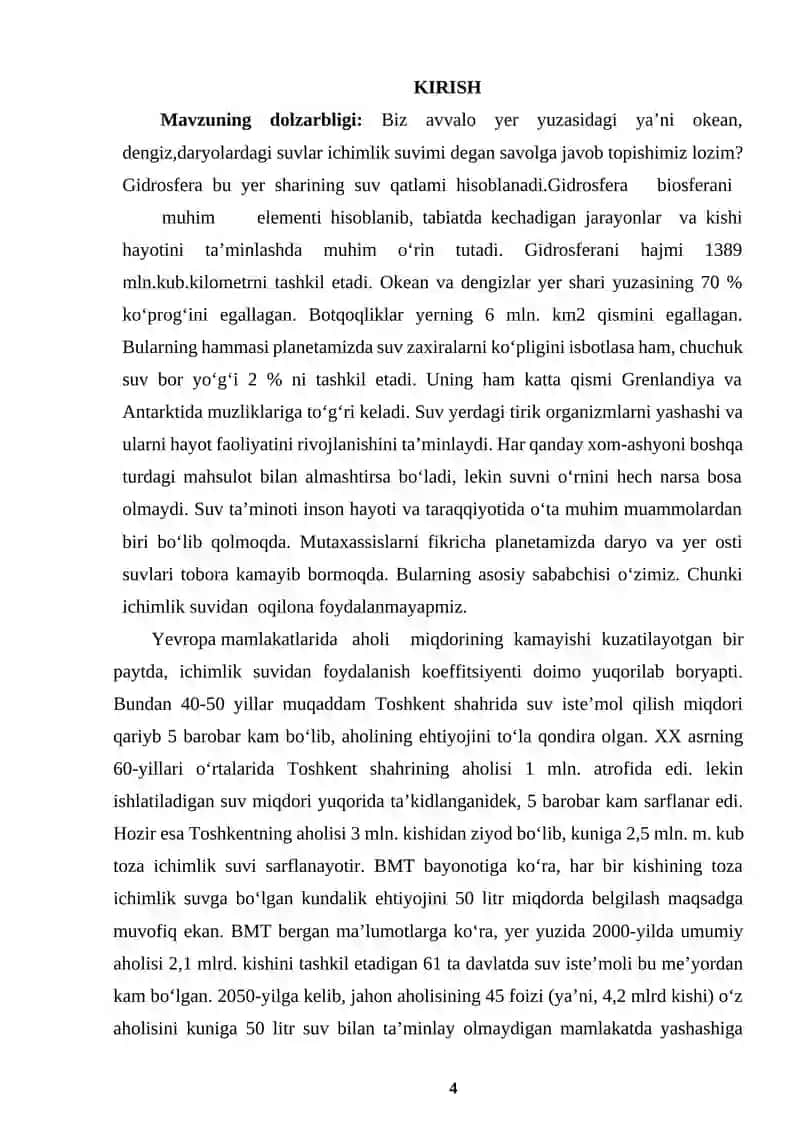 GIDROSFERA VA UNI MUHOFAZA QILISH 4