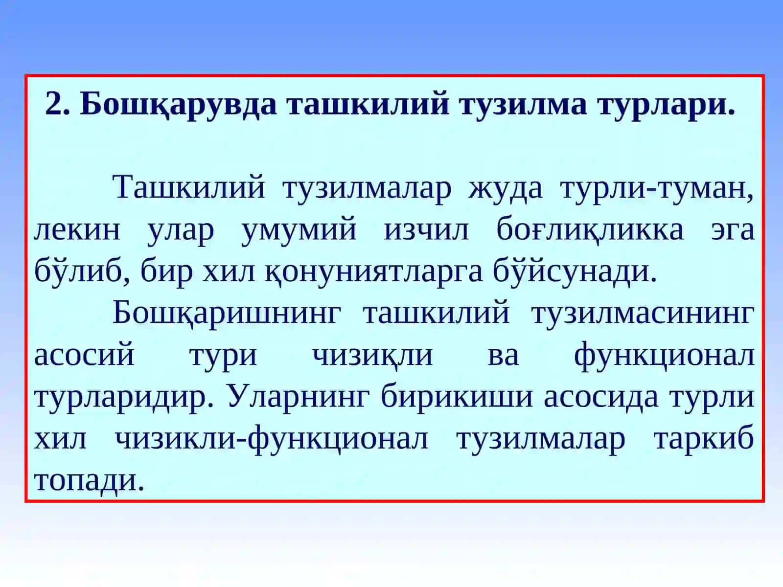Бошқарувнинг ташкилий тузилмаси 4