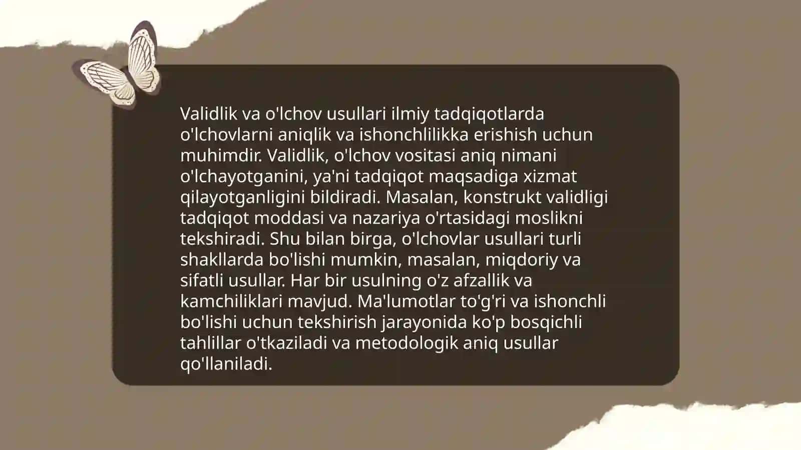 Validlik tushunchasi va uning tadriji 4