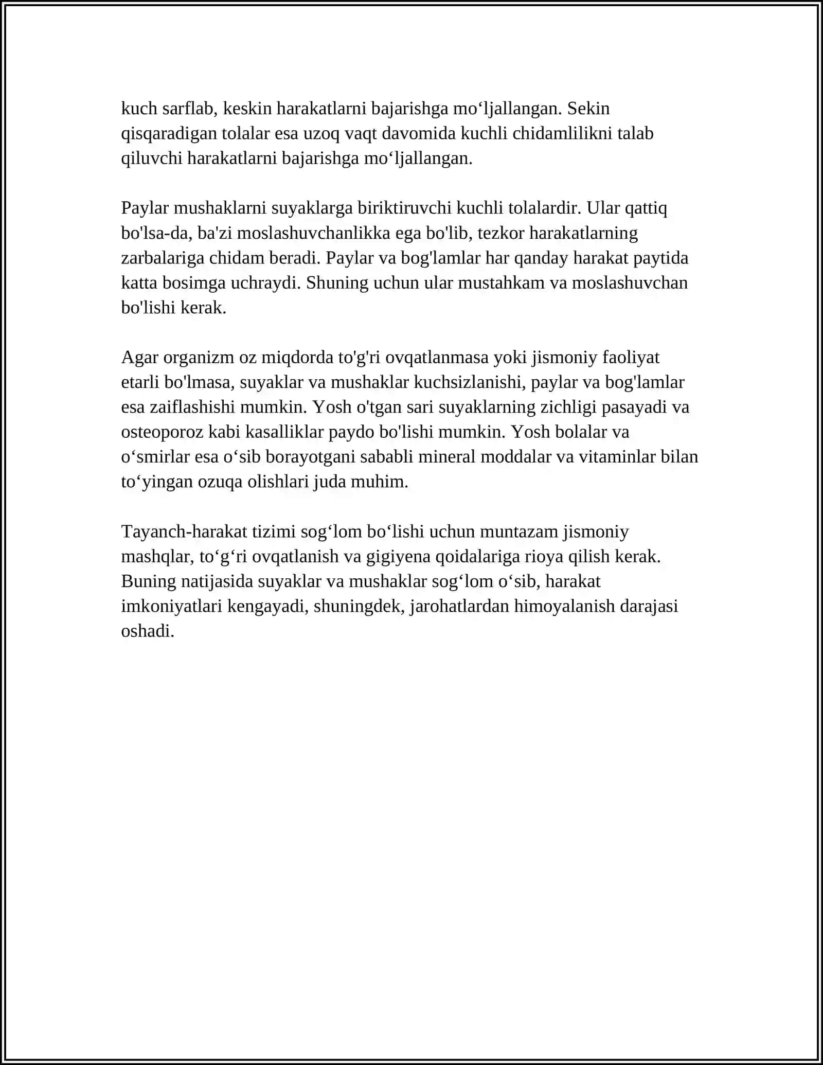 TAYANCH HARAKAT SISTEMASI 4