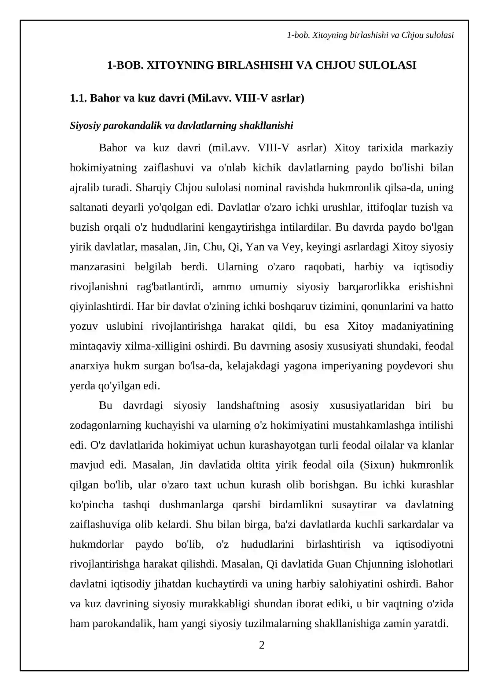 Mil.avv III-I asrlardagi qadimgi Xitoy imperiyasi 4