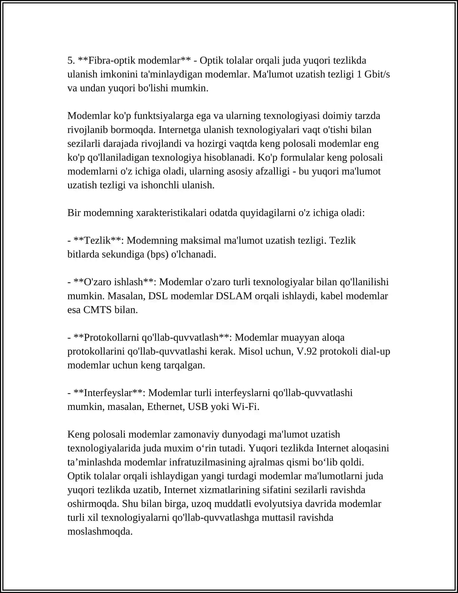 MODEM VA ROUTER O‘RTASIDAGI FARQ 4