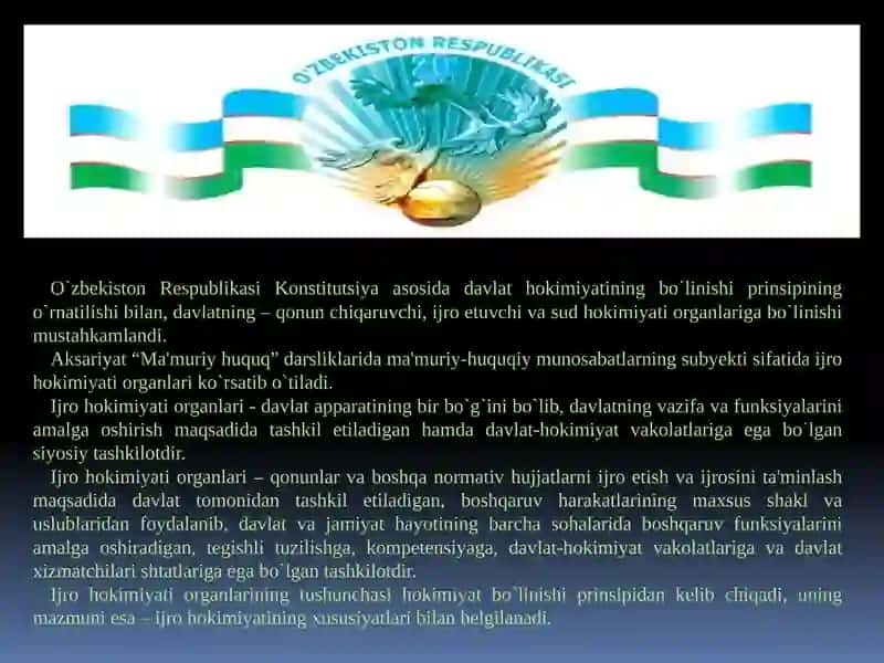 Davlat boshqaruvi organlari 4