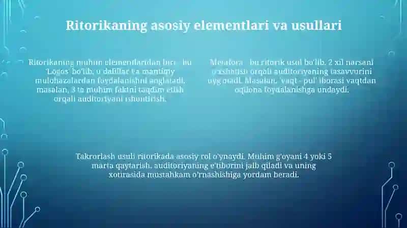 Notiqlik san'atida nutiqiy mahoratning o'rni 4