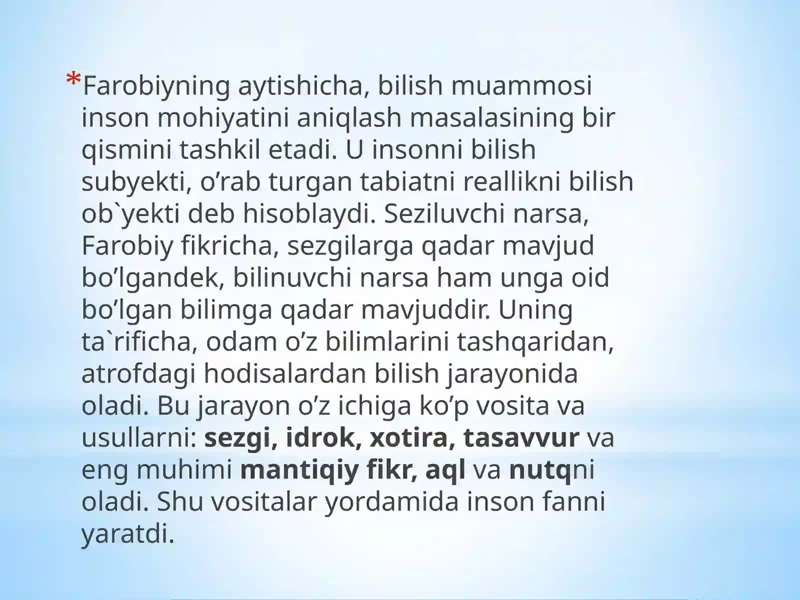 Bilish falsafasi (Gnoseologiya) 4