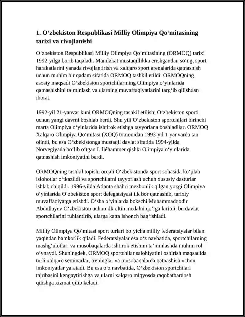 O‘ZBEKISTON RESPUBLIKASI OLIY TA’LIM FAN VA INNOVATSIYA VAZIRLIGI 4