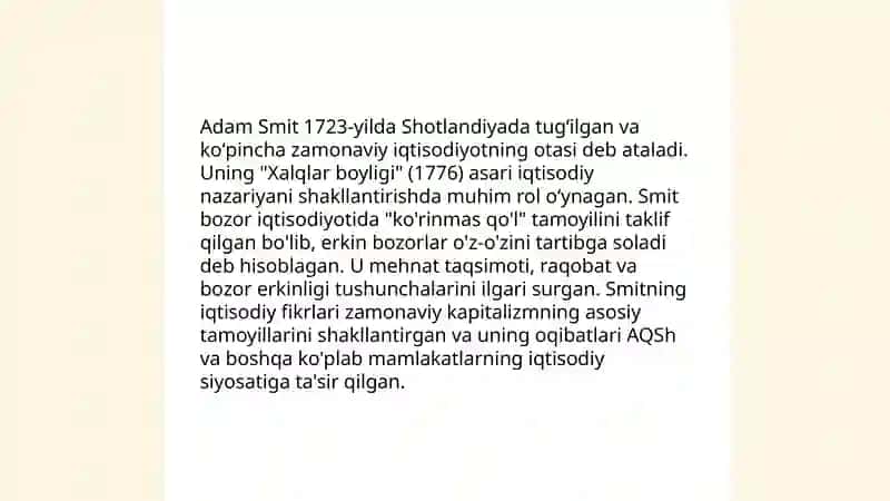 Klassik maktabning iqtisodiy talimotlari 4