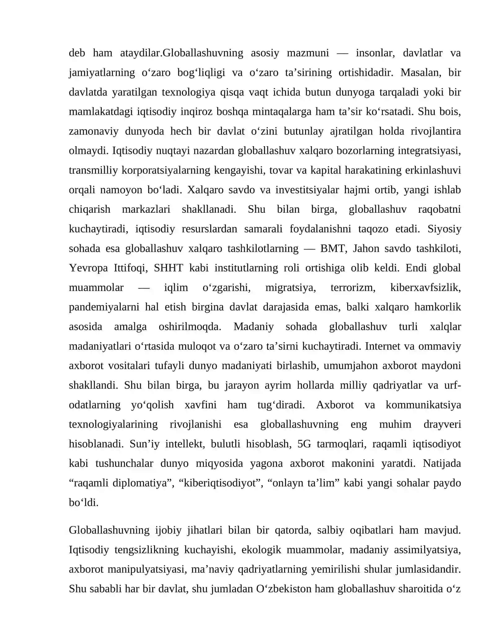 Globallashuv va axborotlashgan jamiyat 4