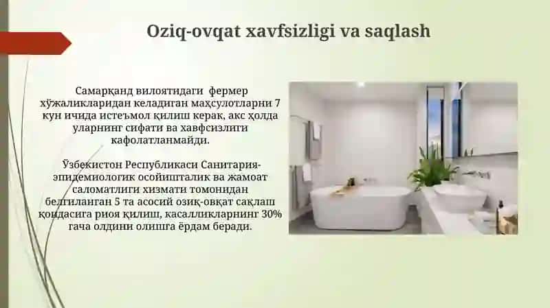 Zamonaviy Uy-joy va Shahar Muhitida Gigiena Talablari 4