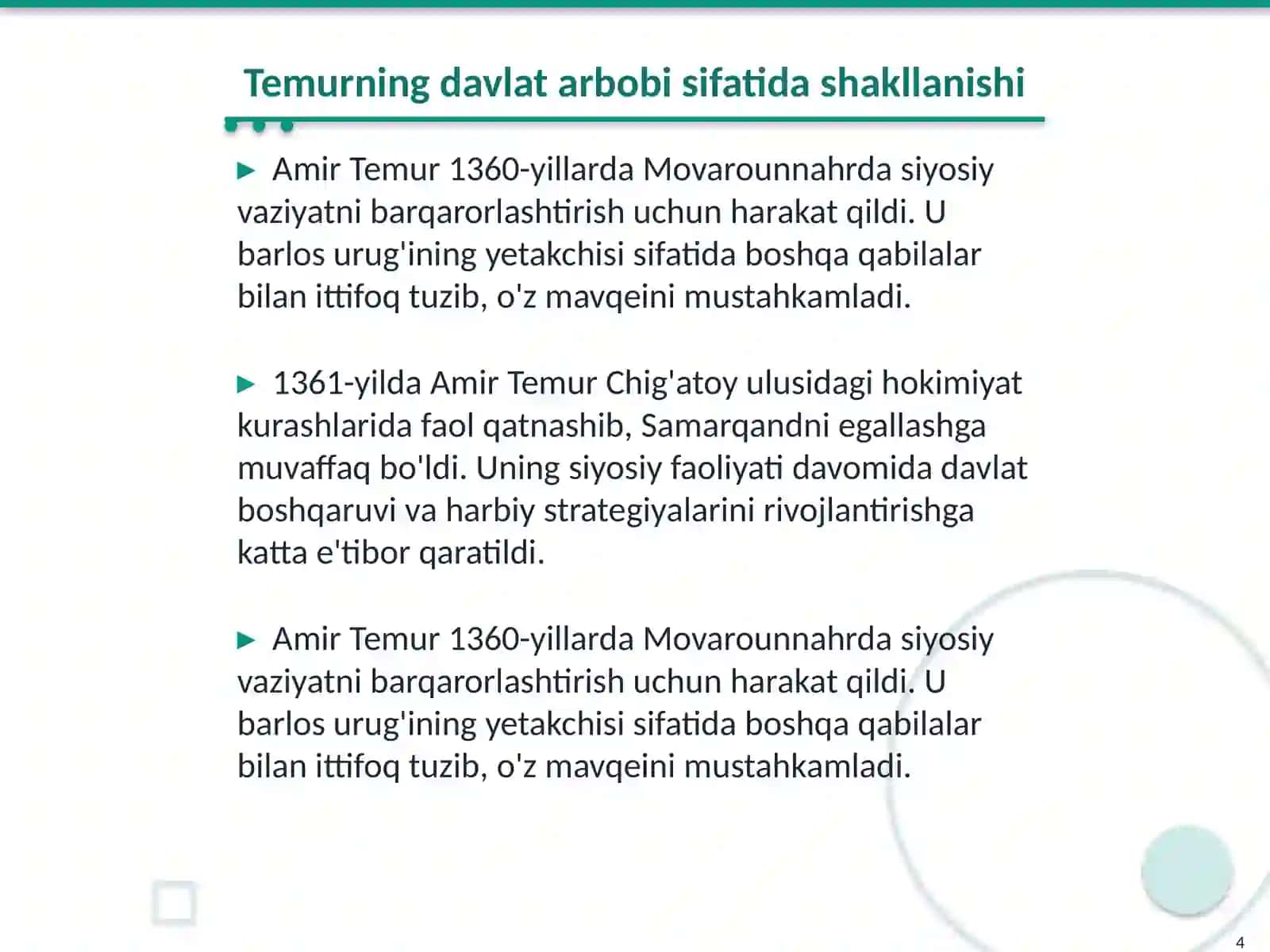Amir Temur buyuk davlat arbobi 4