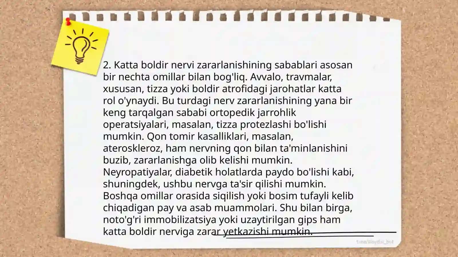 Katta boldir nervi zararlanishi 4