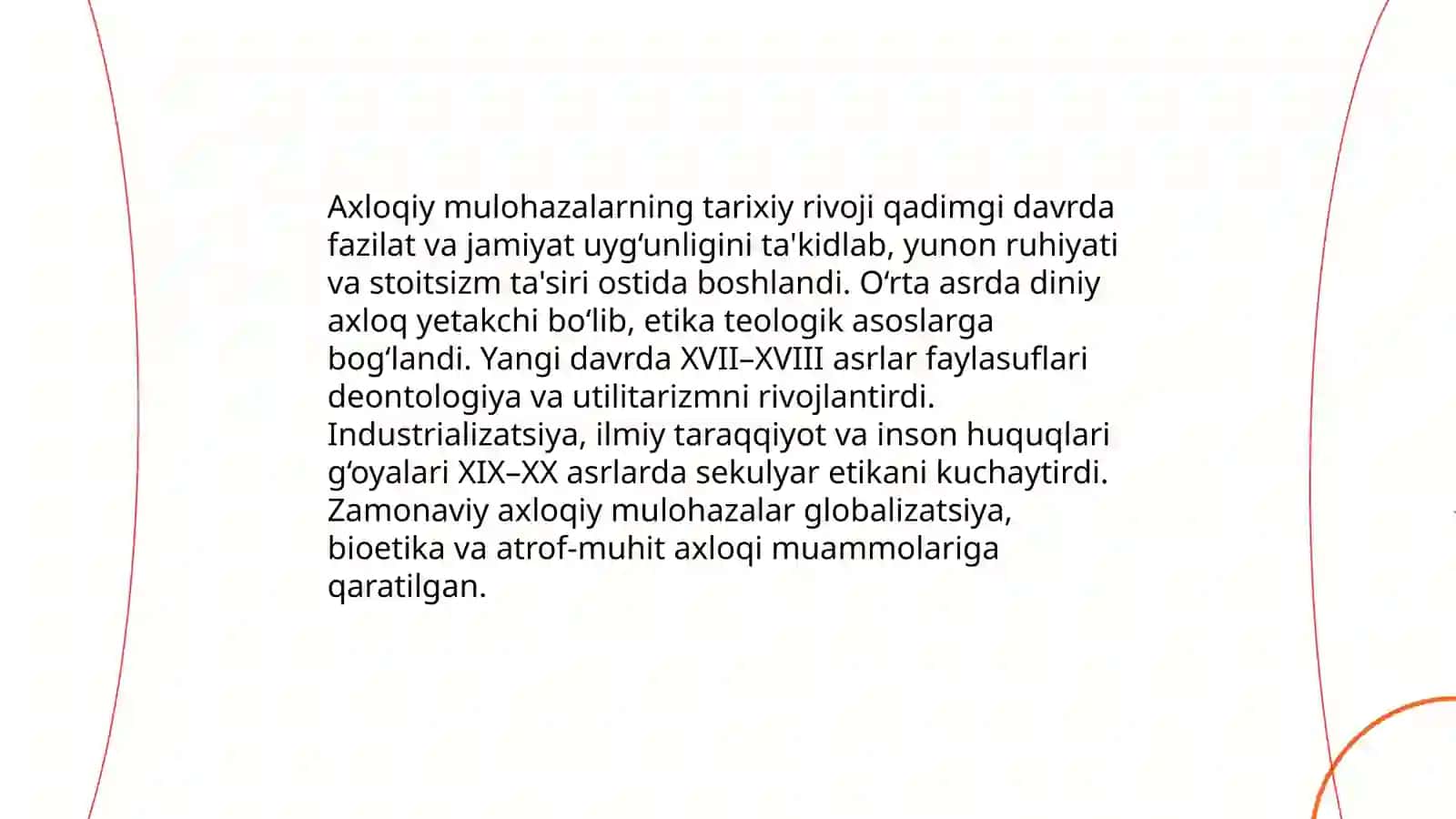 Axloqiy mulohazalar 4