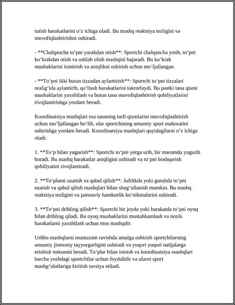 TOPLAR BILAN MAXSUS MASHQLAR 4