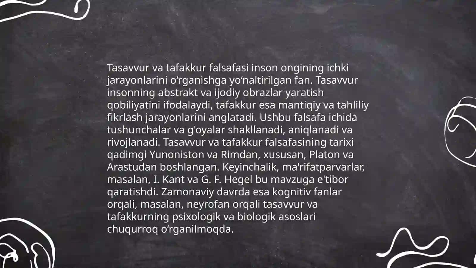 Tasavvur va tafakkur 4