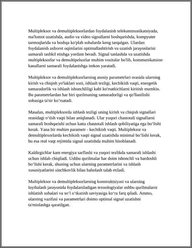 MULTIPLEKSOR VA DEMULTIPLEKSOR 4