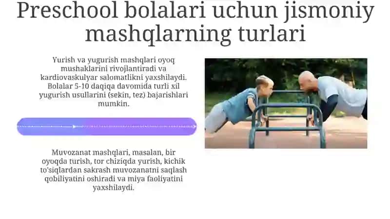 Maktabgacha yoshdagi bolalar uchun jismoniy mashg‘ulot turlari va ularning ahamiyati 4