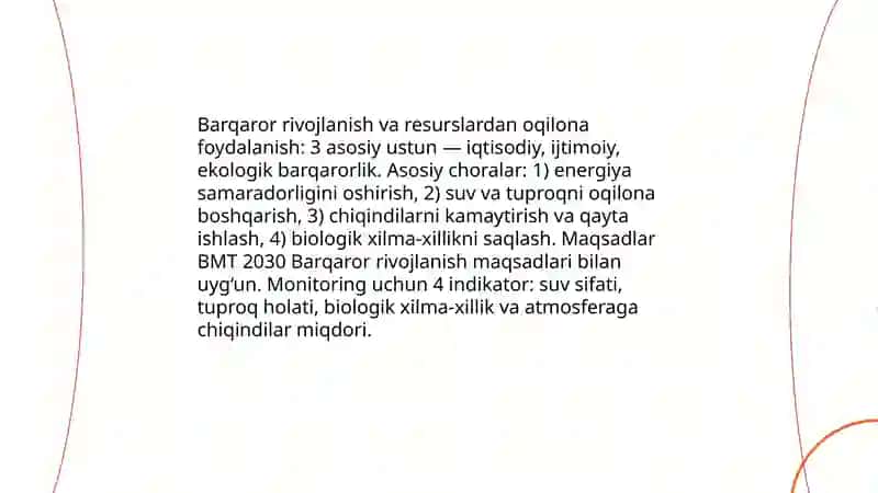 Tabiiy resurslardan oqilona foydalanish 4