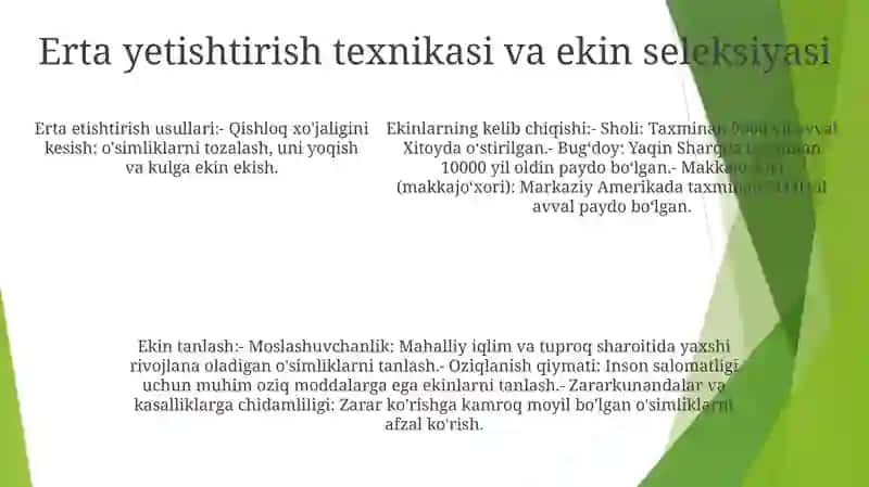 Oziqalarni Kelib Chiqishi 4