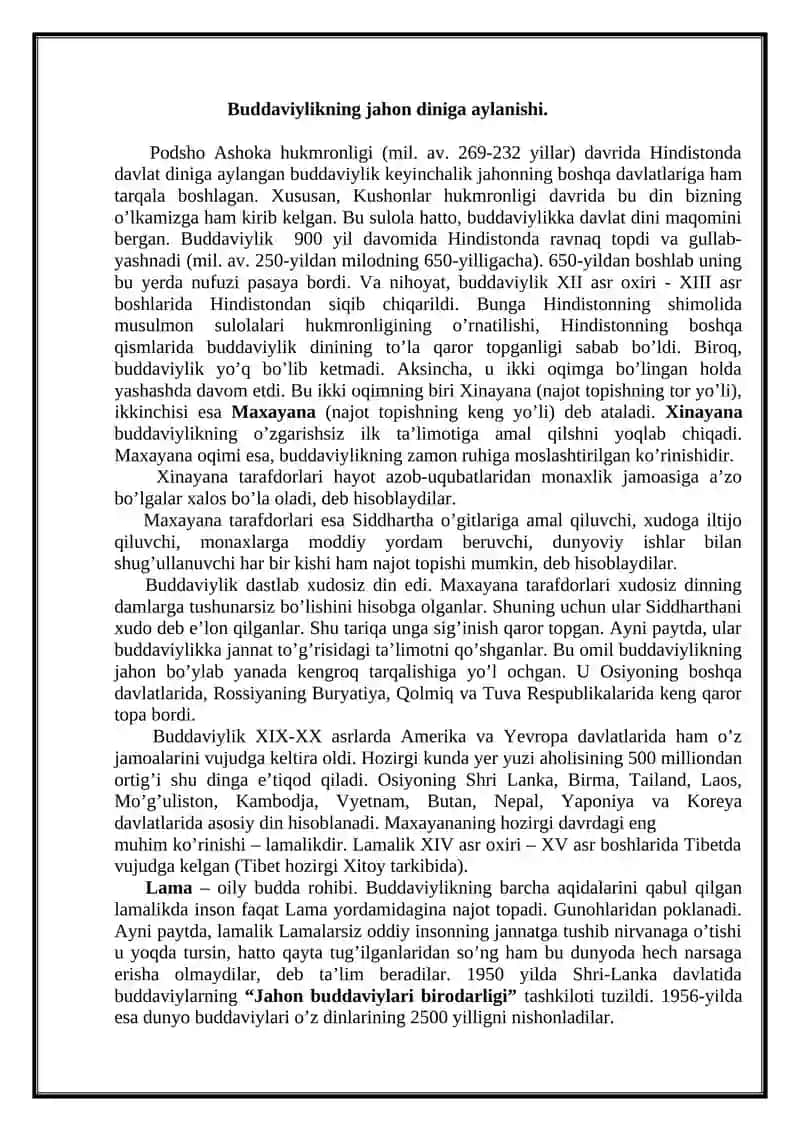 Buddaviylik Dini Tarixidan 4