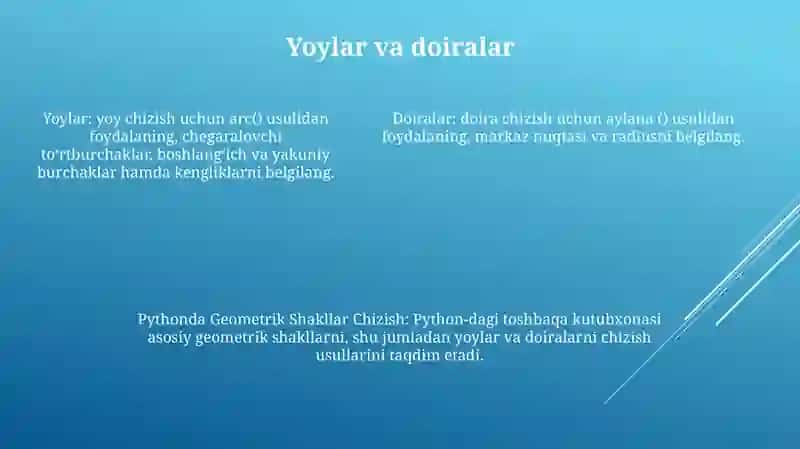 Pythonda Geometrik Shakllar Chizish 4