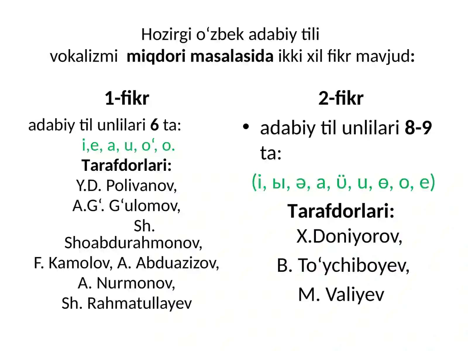 Unli va undosh harflar tavsifi 4