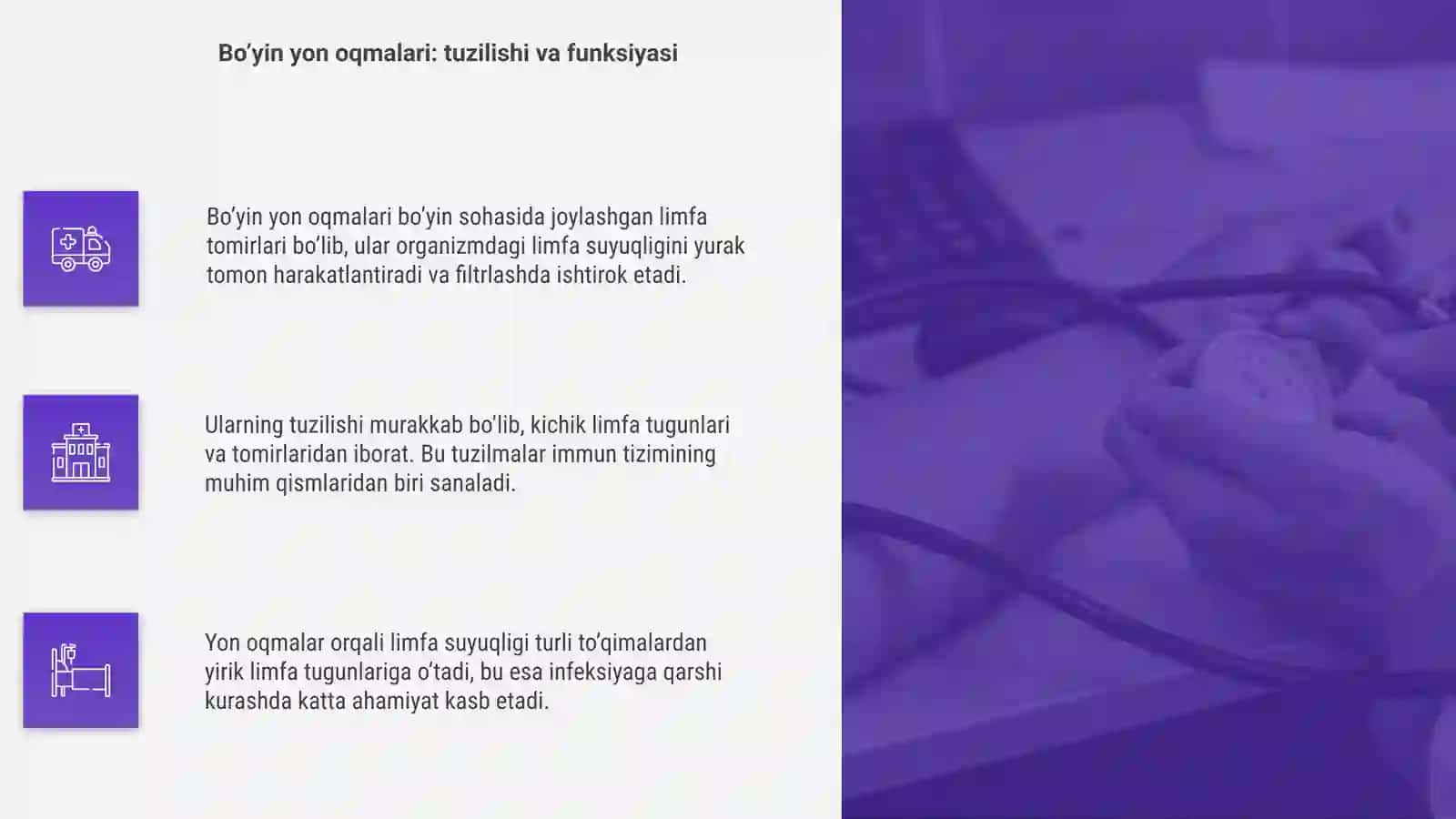 Bo’yining o’rta, yon oqmalari va kistalari 4