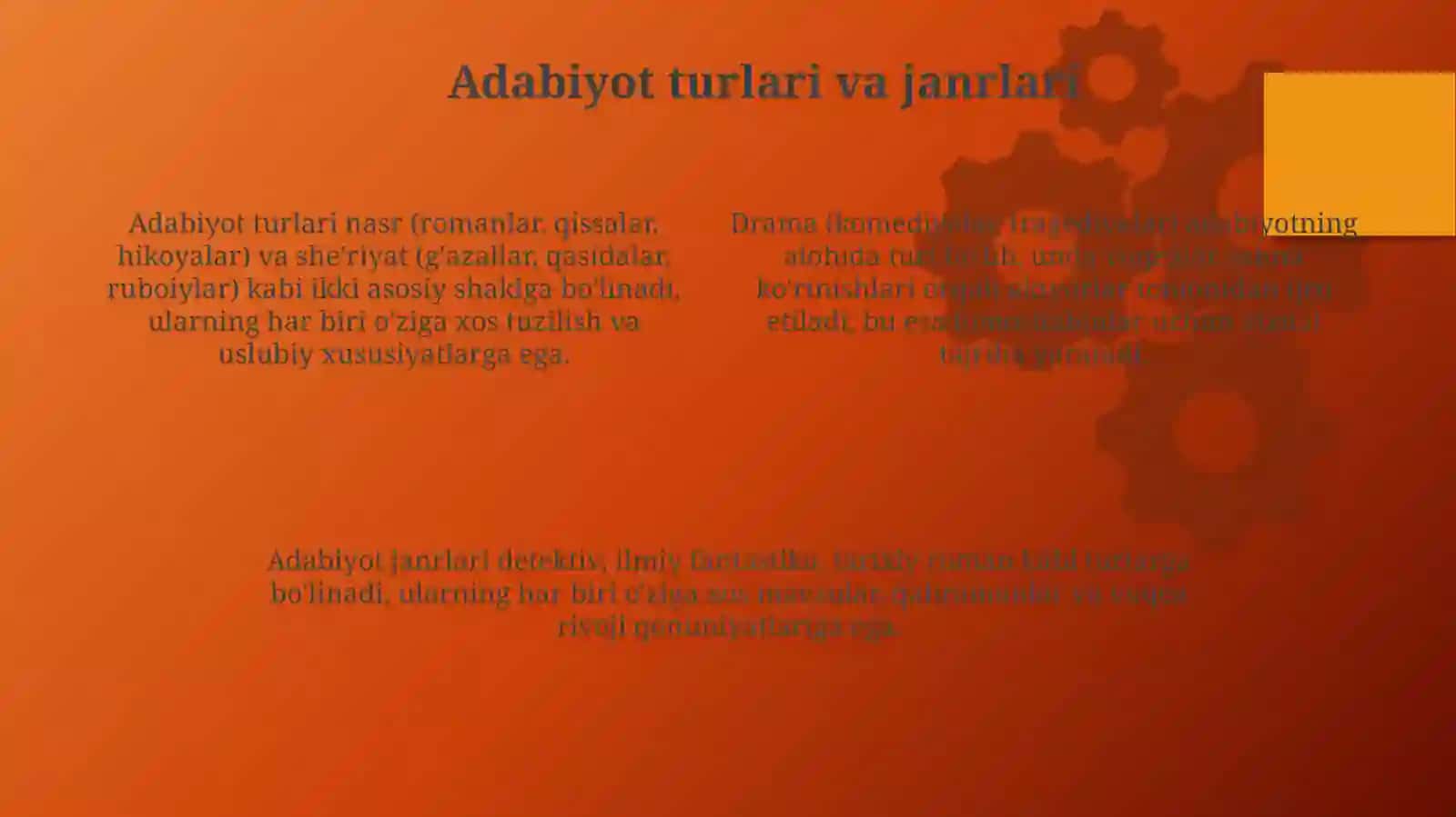 Adabiyotning umumiy xususiyatlari 4