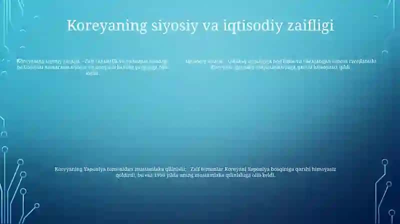 Koreya Yaponiya Mustamlakasiga Aylanishi 4