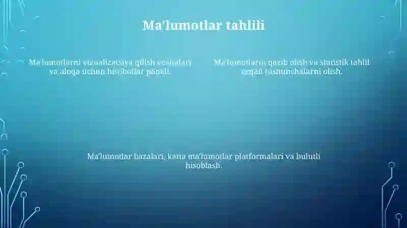 Axborot texnalogiyalarning tarkibiy qismlari 4