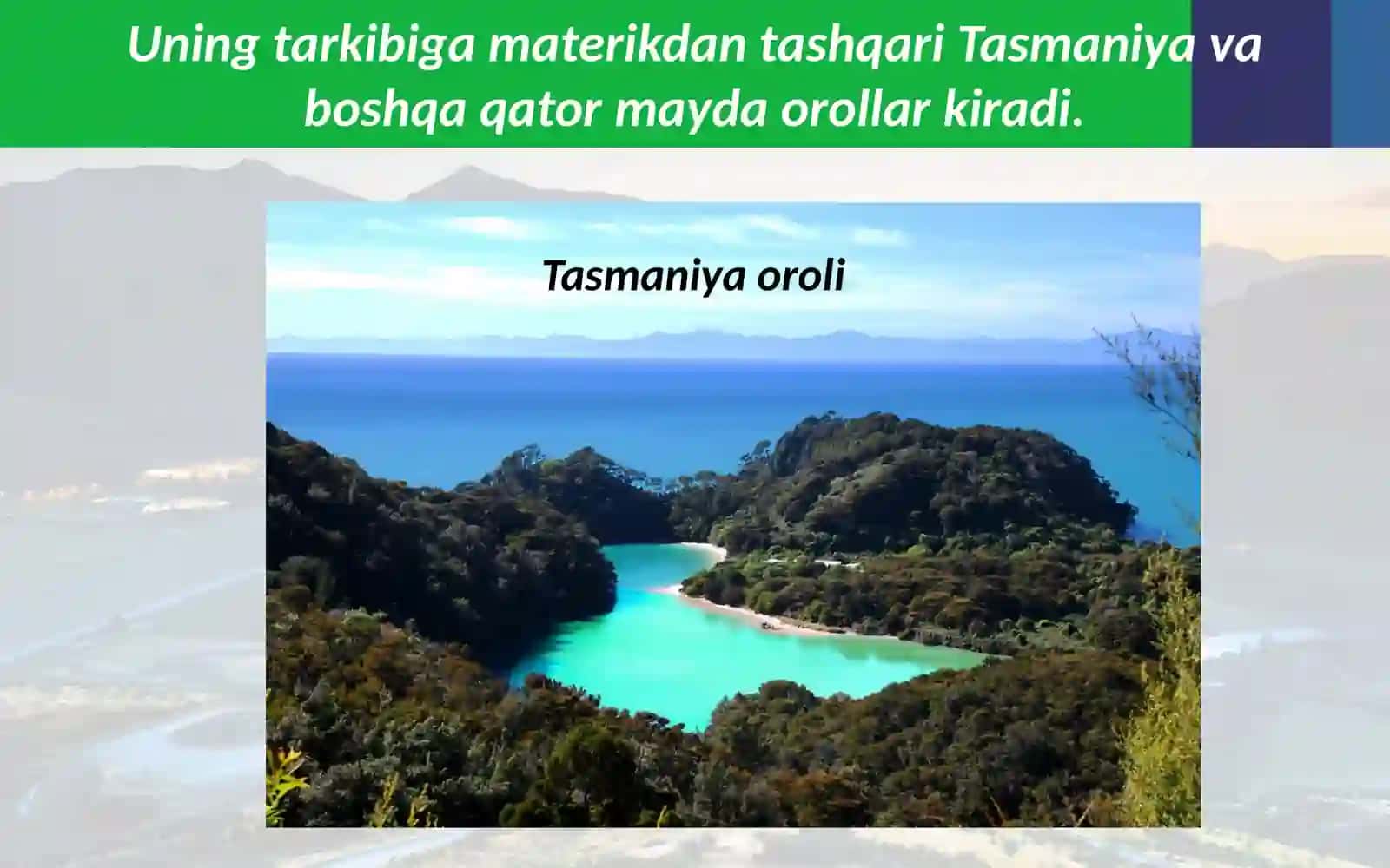 Avstraliya va Okeaniyaning umumiy tavsifi 4