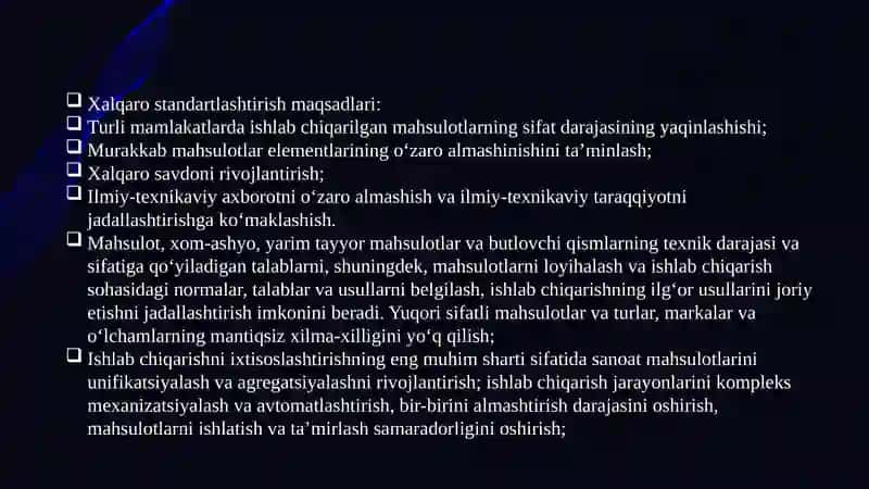 Xalqaro standartlashtirish 4