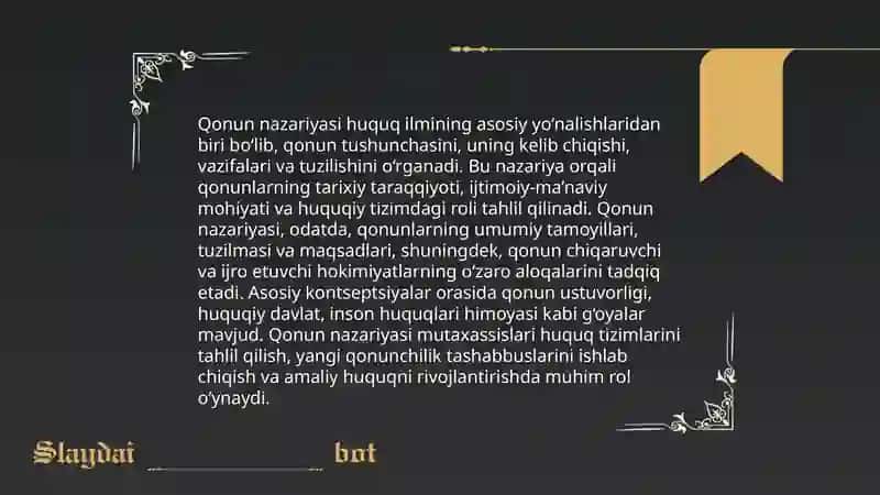 Qonun va uning tasnifi 4