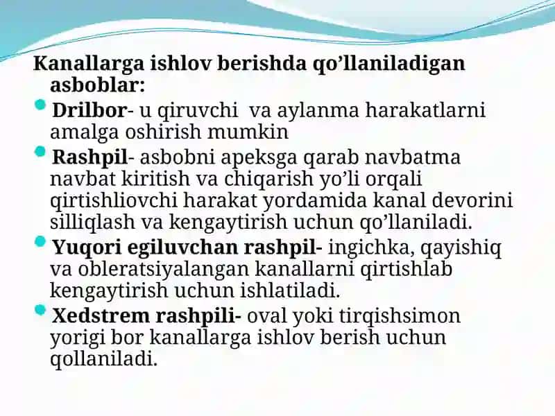 Endodontik asboblar 4